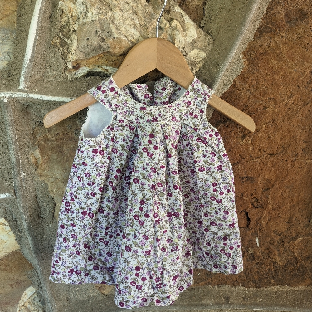 Polkatots purple floral dress